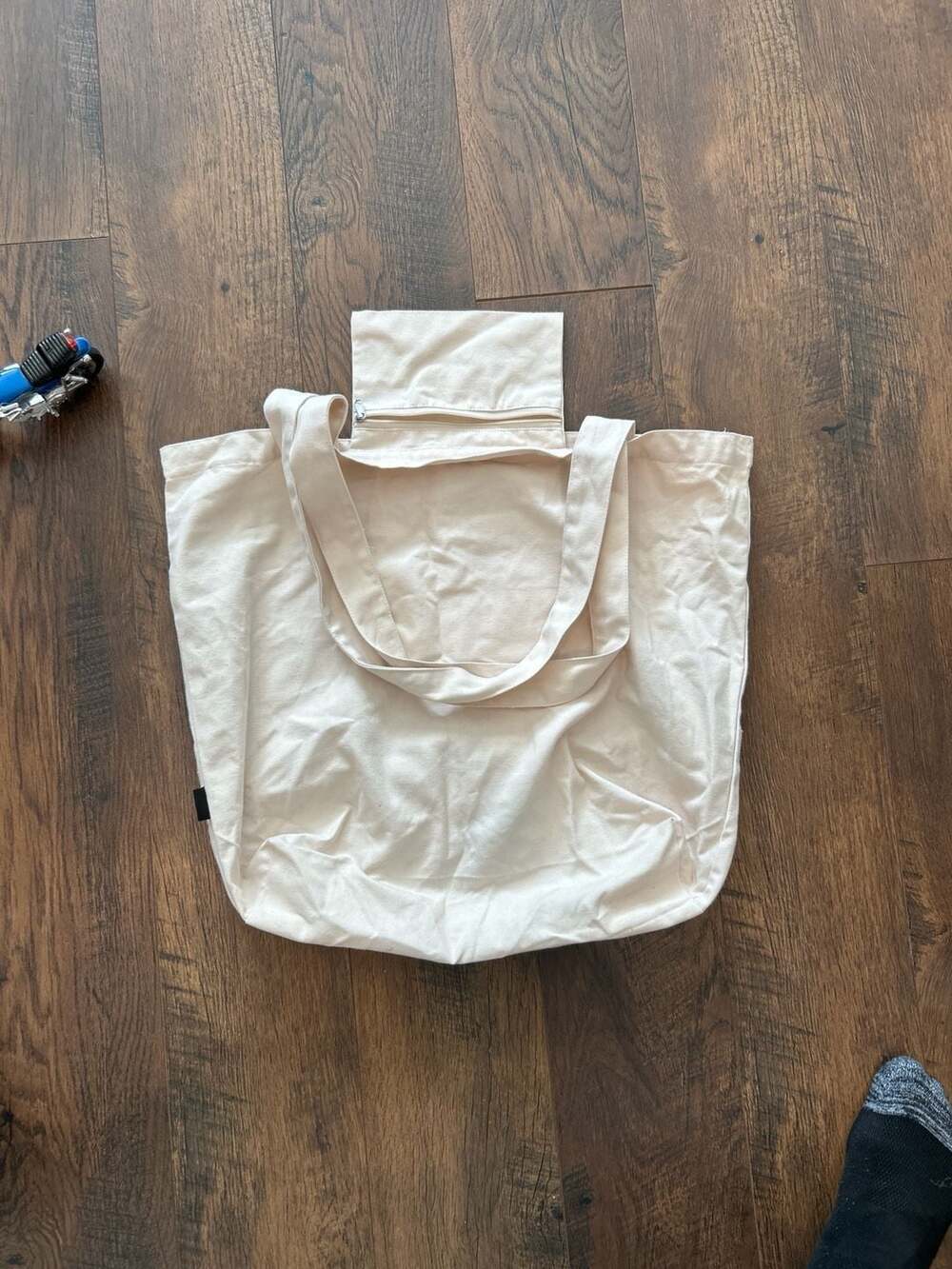 Unbranded Aspen Colorado Souvenir Canvas Tote Bag with Inner Zipper Pocket